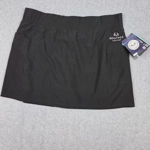 NWT Realtree Skort Womens Size XL (16-18) Black Pockets UPF50 - Picture 1 of 9