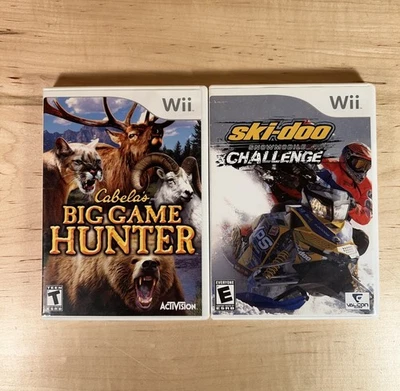 Nintendo Wii Game Lot (2) Cabela’s Big Game Hunter, Ski-Doo Snowmobile Challenge - Image 1 of 4