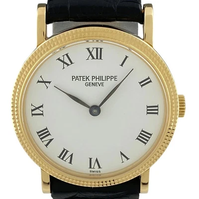 Relógio usado feminino PATEK PHILIPPE Calatrava 4809 estojo branco tamanho 25mm #111011 - Imagem 1 de 4