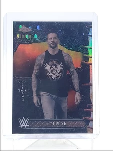 CM PUNK 2025 TOPPS CHROME WWE X CACTUS JACK BLACK #8 SSP 10/10 Q5189 - Picture 1 of 2