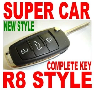 R8 STYLE FLIP REMOTE FOR 2004-2007 NISSAN 350Z Z33 KEYLESS ENTRY CHIP KEY FOB D2 - Picture 1 of 4