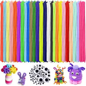 300 Stück Pfeifenreiniger Bunt, 25 Farben Pfeifenputzer zum Basteln, 30cm Chenil - Bild 1 von 6