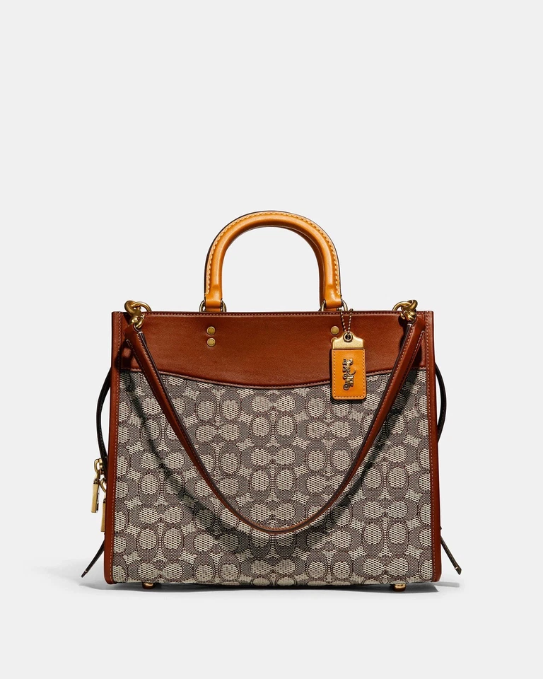 COACH 1941 Large Rogue 30/31 In Signature Textile Jacquard C7962