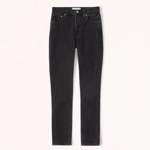 Abercrombie and Fitch High Rise Skinny Black Jeans Denim Size 27 4 Short - Picture 1 of 10
