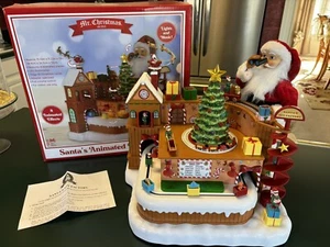 Mr. Christmas Animated Santa's Toy Factory 8 animierte Szenen Musik Lichter Neu im Karton! - Bild 1 von 23