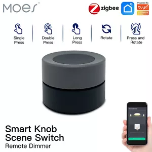 MOES Tuya ZigBee Smart Knob Switch Wireless Scene Switch Button Controller App - Picture 1 of 20