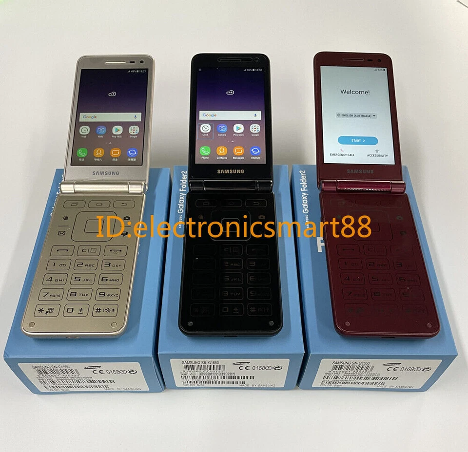 Samsung Galaxy Folder2 SM-G160N SM-G1650 Flip Unlocked SmartPhone- New Unopened - Image 1 of 4