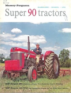 Farm Tractor Brochure - Massey Ferguson - MF Super 90 WR - c1962 (F9036) - Zdjęcie 1 z 1