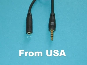  2X1' 3-5mm-Male-to-Female-Cord-Stereo-Jack-Headphone-Aux-Audio-Extension-Cable  - Picture 1 of 1