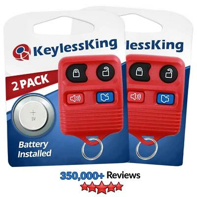 Replacement for Ford Mustang - 99 2000 2001 2002 2003 2004 2005 2006 Remote Red - Imagem 1 de 4