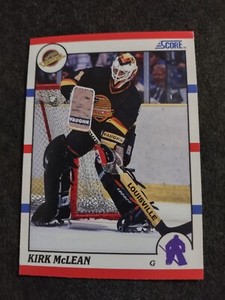1990-91 Score American Kirk McLean Vancouver Canucks #93