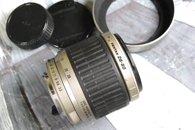 Pentax 28-80mm f/3.5-5.6 AF zoom FA lens for K-1 k-70 kp k-3 k-50 k-5 silver - Image 1 of 4