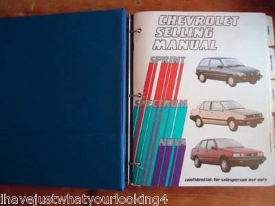 GM Chevrolet Chevy 1987 manual de venta libro de concesionario original Camaro Corvette Foto 1 de 4