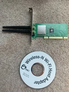 SIIG CN-WR0711-S1 DP Wireless-N PCI Wi-Fi Adapter PCI/PCI-X Assembly With Driver - Picture 1 of 2