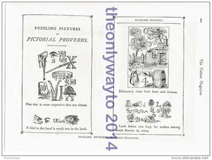 Puzzling Pictures by George Cruikshank, Book Illustration, c1895 - Picture 1 of 1