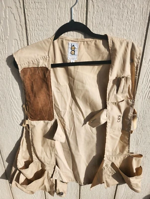 Bob Allen Sportswear Box 477 Beige and Brown Hunting, Fishing, Shooting Vest - Image 1 of 4