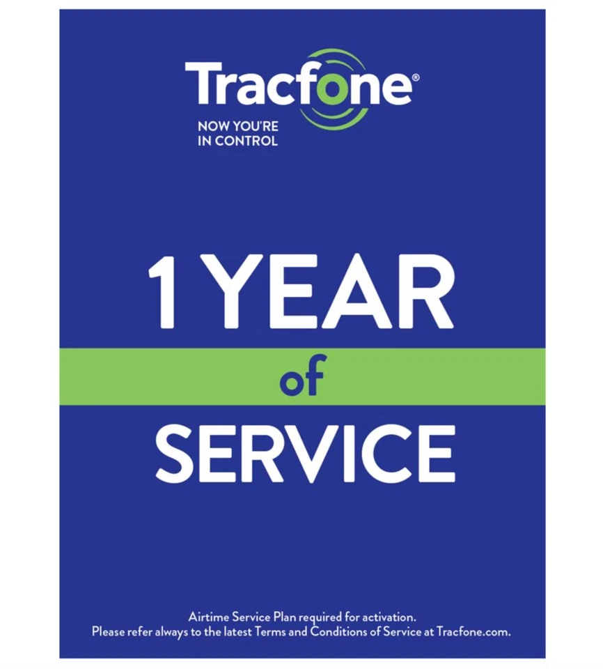 TracFone 1 Year service extension/365 service days *DIRECT ADD TO PHONE* - Image 1 of 4