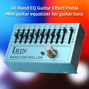 IRIN 10-Band EQ Equalizer Guitar Effect Pedal True Bypass for Guitar Bass S9Y2