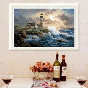 CANDYL Ölgemälde Malen nach Zahlen Set Wanddekoration "Leuchtturm" 16x20 Zoll - Bild 1 von 5