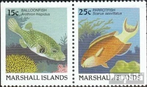 Marshall-islas 172D/173D matasellado 1988 peces - Imagen 1 de 1