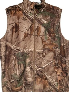 Realtree Hobbs Creek Red Head Bass Pro Polyester Camo Hunting Vest Men's L - Picture 1 of 9