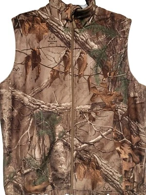Realtree Hobbs Creek Red Head Bass Pro  Polyester Camo Hunting Vest Men's L - Image 1 of 4
