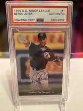 DEREK JETER 1995 Upper Deck Minor League Signed ROOKIE PSA Authenticated 💎🔥🔥