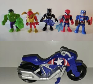 Marvel Super Hero Adventures 5 Zoll Actionfigur 5er Pack + Gratis Cap Bike - Bild 1 von 9