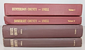 New Jersey Vintage Genealogy Books Hunterdon Somerset Sussex Warren Snell 1881 - Picture 1 of 11