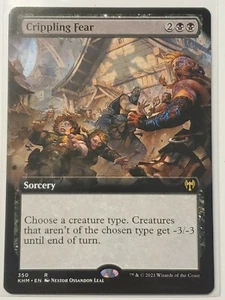 Cripplong Fear - NM EXTENDED ART - RARE [Kaldheim] MTG - Picture 1 of 1