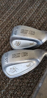 SET OF 2 PLAY BIG GOLF CLUB WEDGES GAP WEDGE & LOB WEDGE 50 & 60 DEGREE EXCELL - Изображение 1 из 3
