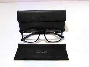 Guess GU50087-D GU 50087-D 001 Shiny Black Eyeglasses Rx-Able Frame - Picture 1 of 2