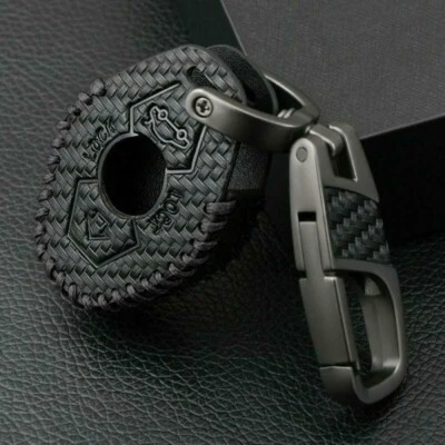 Carbon Fiber Blacks Cars Key Case For M3 E38/E39/E46 E53 E60 E61 E83 E85&E86 - Image 1 of 4