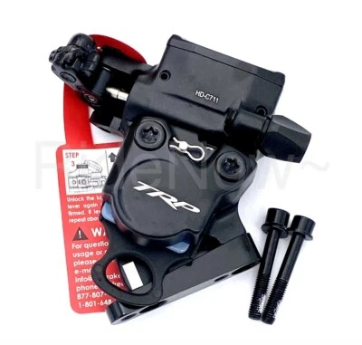 TRP HYRD Pinza de freno de disco hidráulica de montaje plano trasera 160 carretera/CX negra Foto 1 de 4