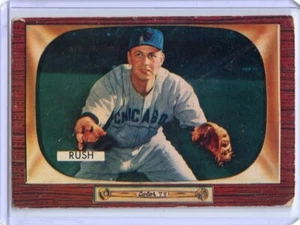 1955 Bowman Bob Rush Chicago Cubs #182  💥💥🎆 Original - Picture 1 of 2