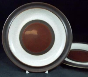 Denby Potters Wheel Rust Red Lot of 2 Salad Plates - Picture 1 of 5
