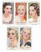5 1938 Movie Cards VIVIAN LEIGH * OLIVIA DE HAVILLAND Gone With the Wind  +++