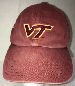 Virginia Tech Mens Hat Adjustable Baseball Cap Nike Team Hokies VT Logo - Picture 1 of 9