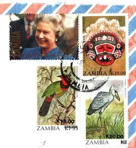 ZAMBIA Cover INFLATION SURCHARGE Franking Lusaka Missionary c1992 EB177 - Picture 1 of 9