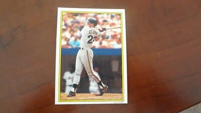 1989 TOPPS ALL STAR COLLECTOR'S EDITION # 11 OF 60 WILL CLARK BASEBALL CARD - Image 1 of 2