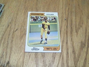 BILL GREIF 1974 TOPPS  BASEBALL CARD # 102 - Picture 1 of 1
