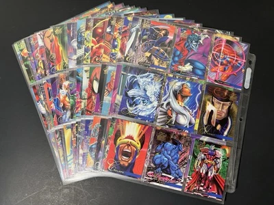 1995 Flair Marvel Annual - Complete Base Set 150 Cards EX-NM-M | X-Men Spiderman - Image 1 of 4