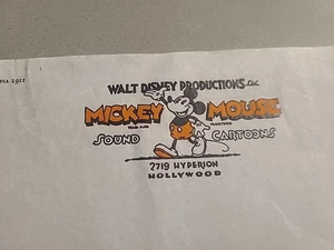 Walt Disney Productions 1934 Brief Schreibwaren Hyperion Adresse Silly Symphony - Bild 1 von 4