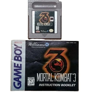 Mortal Kombat 3 Nintendo Gameboy W/manual Good Condition Used Original Game Boy - Picture 1 of 7