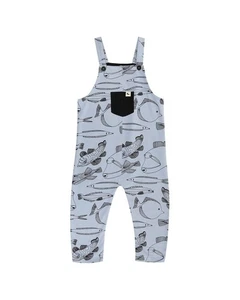 Turtledove London Favourite Fish Print Dungaree - Picture 1 of 8