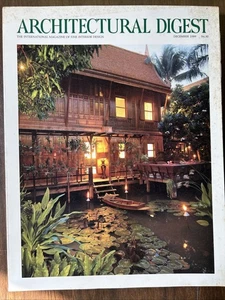 Architectural Digest Magazine Dec 1989 Vintage Watch Ads Home Decor Design - Picture 1 of 3