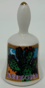 Arizona Cactus Souvenir Bell~Mini Decorative Porcelain Bell - Picture 1 of 5
