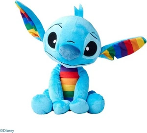 Peluche STITCH Pride ARCOBALENO Altezza 25cm ORIGINALE Morbidissimo DISNEY Simba - Imagen 1 de 2