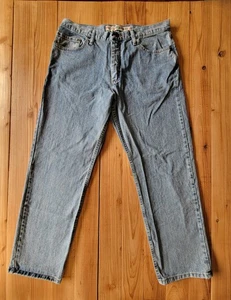 Baileys Pt Mens 34X30 Relaxed Fit Straight Leg Mid Rise Blue Jeans Light Wash - Picture 1 of 13