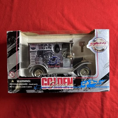 Golden Classic Pepsi-Cola Ford Model T Delivery Truck Diecast Metal Bank NIB - Image 1 of 4